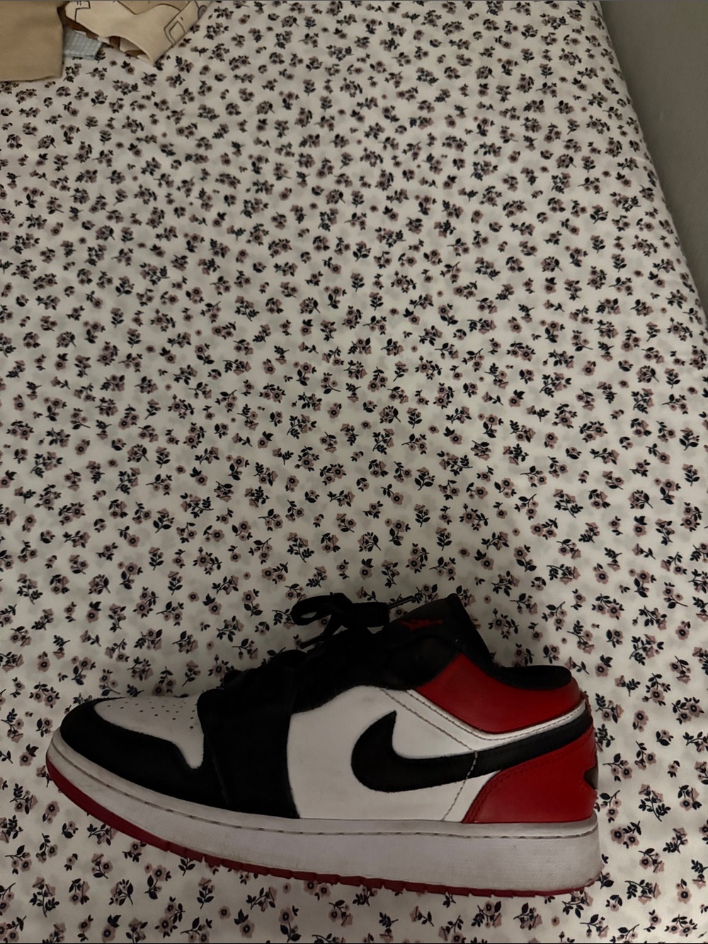 Nike Kids Low-Top Sneakers - Black White Red